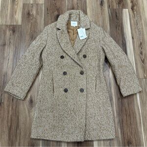 NWT New Vince Double Breasted Wool Blend Coat, Style V773591376, Women’s Small